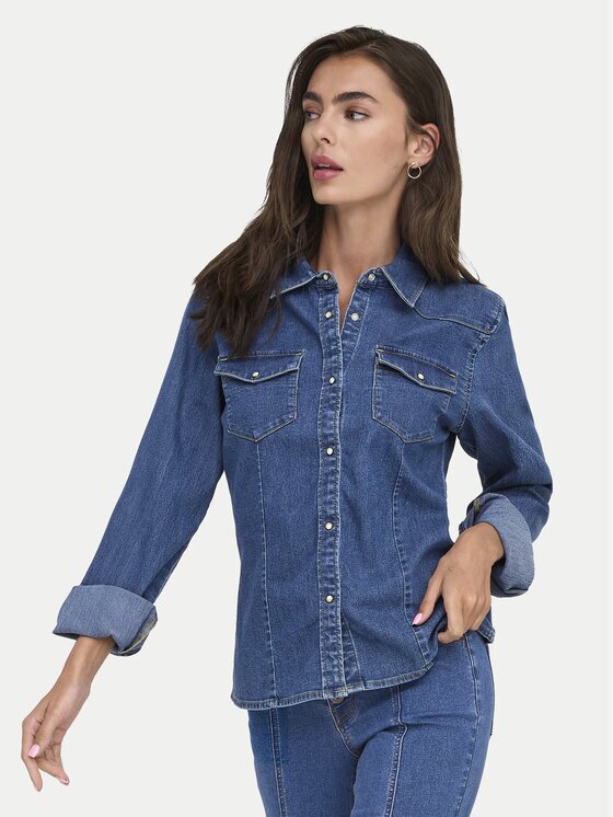 Only cămașă de blugi Sasia 15352339 Slim Fit