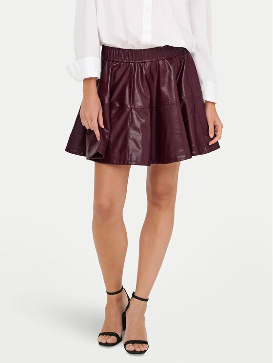 Only Fustă din imitație de piele Jacky 15355512 Regular Fit