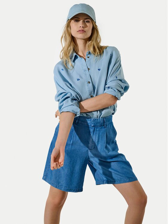 Only Pantalon scurți din material Charis 15337935 Loose Fit