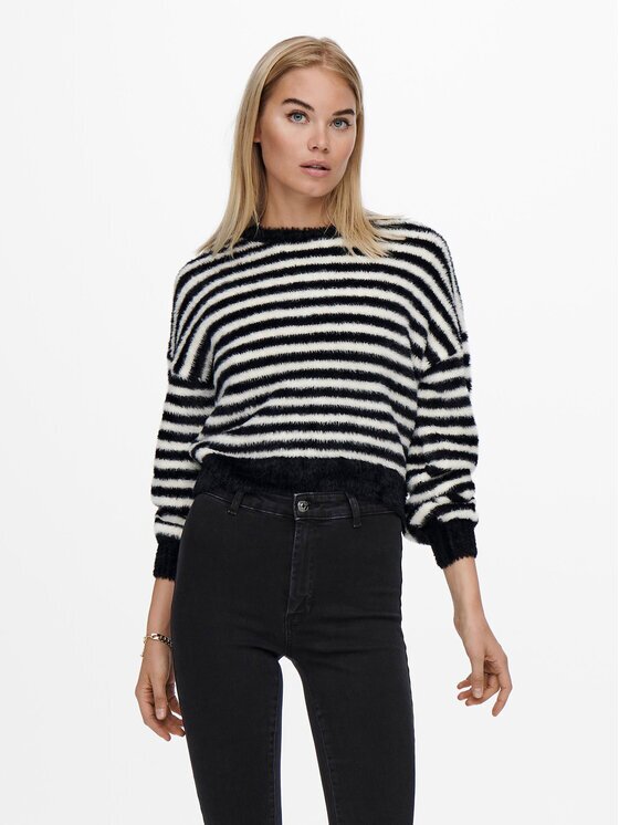 Only Pulover 15235973 Écru Regular Fit