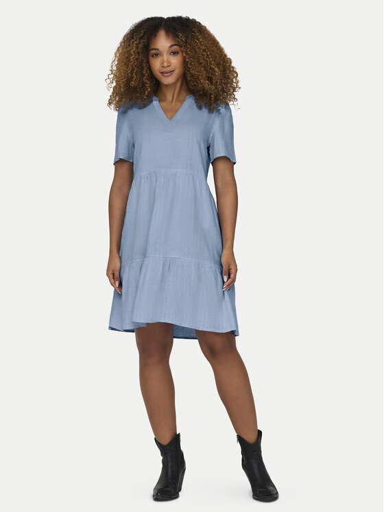 Only Rochie de vară Tiri-Caro 15310970 Albastru celest Regular Fit