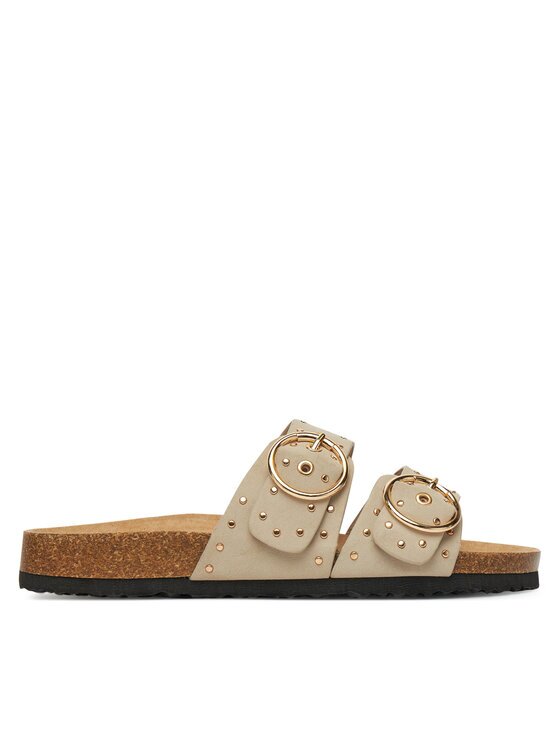 ONLY Shoes Şlapi Onlmaxi-15 Pu Studs Buckle 15341190 Écru