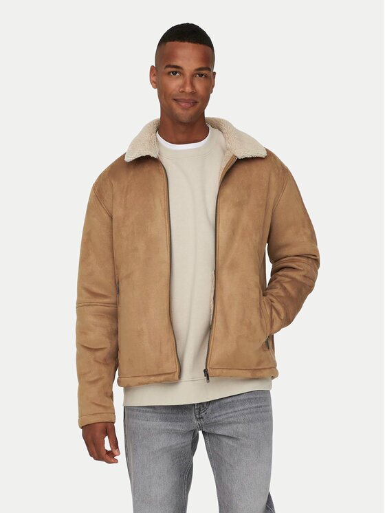 Only & sons Geacă din imitație de piele 22026162 Regular Fit