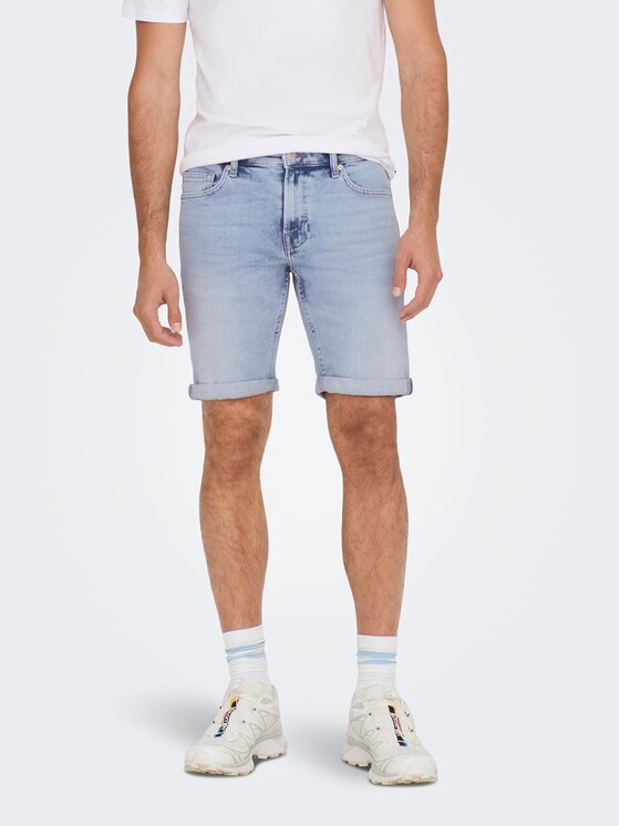 Only & sons Pantaloni scurți de blugi 22025189 Regular Fit