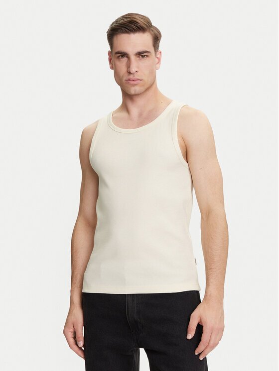 Only & sons Tank top Tanner 22030217 Écru Regular Fit