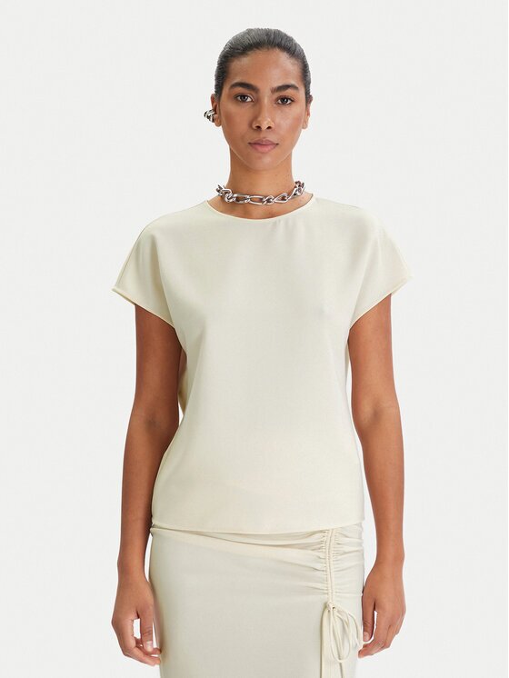 Patrizia Pepe Bluză 8C0848/A701-W409 Écru Regular Fit