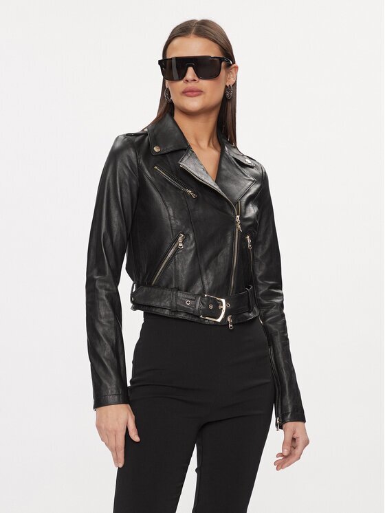 Patrizia Pepe Geacă de piele CO0732/L1HZ-K103 Regular Fit