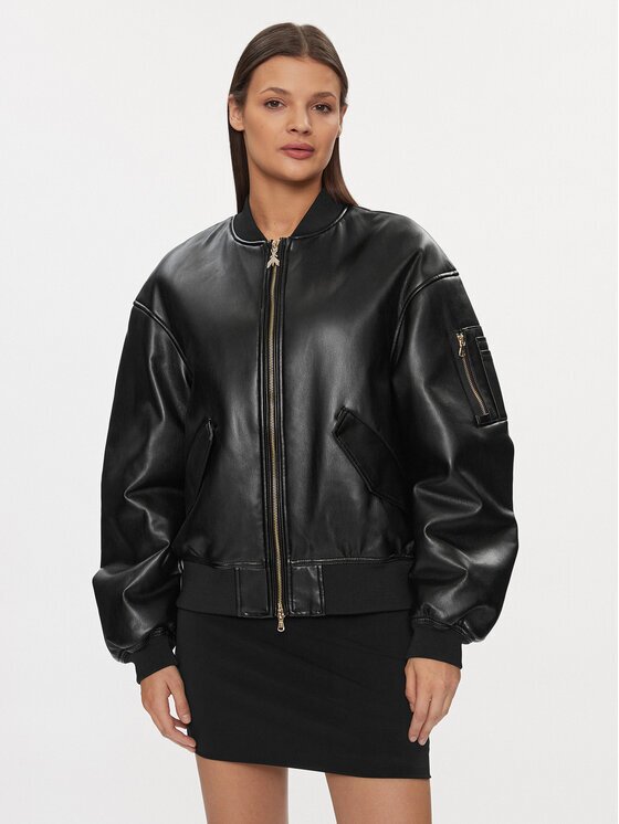 Patrizia Pepe Geacă din imitație de piele 8O0123/E005-K103 Regular Fit