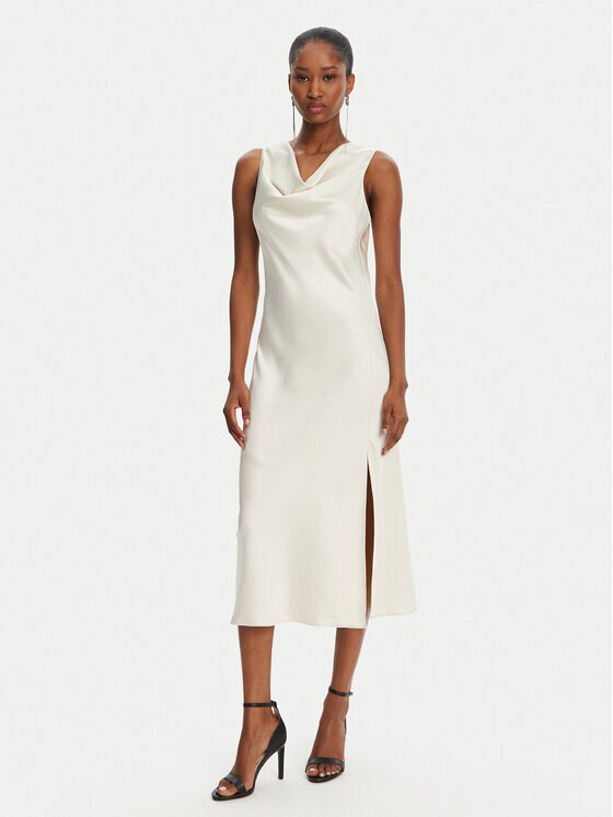 Patrizia Pepe Rochie cocktail 2A2878/A563-B823 Écru Regular Fit