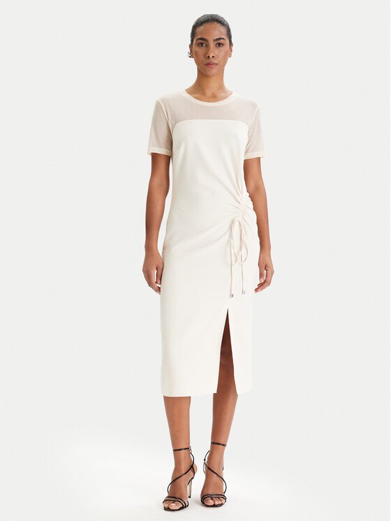 Patrizia Pepe Rochie cocktail 8A1596/A701-W409 Écru Regular Fit