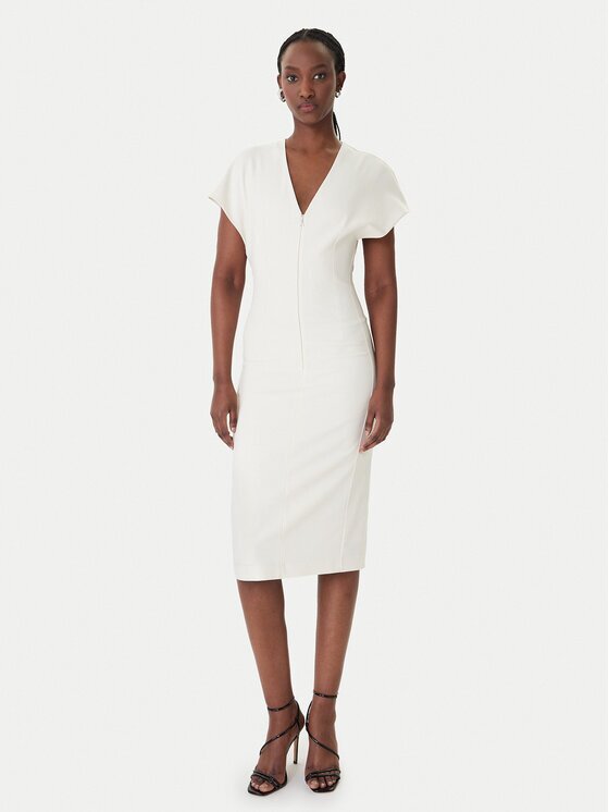 Patrizia Pepe Rochie cocktail 8A1663/A6F5-W409 Écru Regular Fit