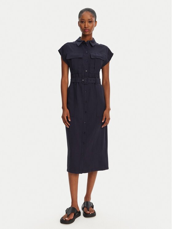 Patrizia Pepe Rochie tip cămașă 2A2870/A573-C789 Regular Fit