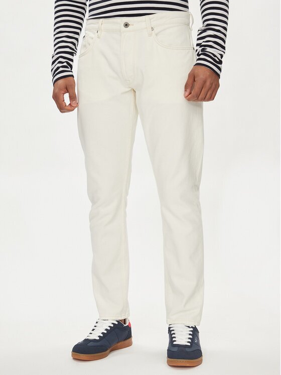 Pepe Jeans Blugi PM207392 Écru Tapered Fit