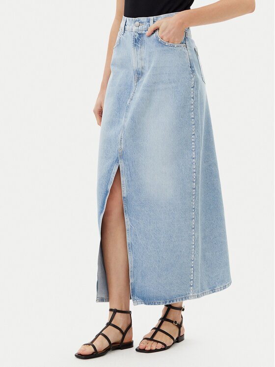 Pepe Jeans Fustă de blugi PL901211 Regular Fit