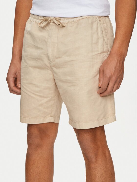 Pepe Jeans Pantalon scurți din material Relaxed Linen Smart Shorts PM801093 Regular Fit