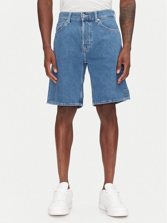 Pepe Jeans Pantaloni scurți de blugi PM801176 Loose Fit