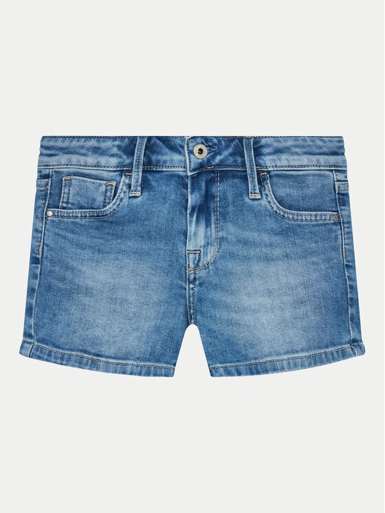 Pepe Jeans Pantaloni scurți de blugi Slim Short Jr PG800860MP0 Slim Fit