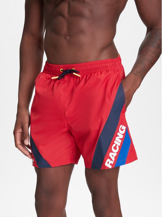 Pepe Jeans Pantaloni scurți pentru înot Red Bull Racing RMB10007 Regular Fit