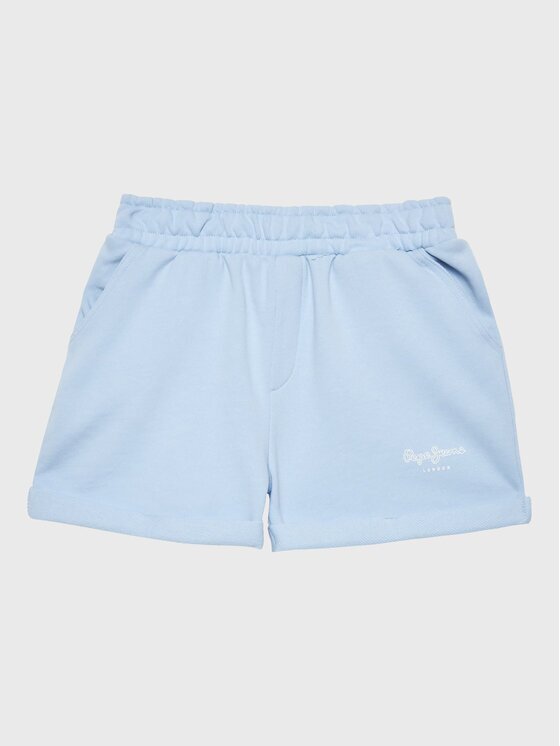 Pepe Jeans Pantaloni scurți sport Rosemary PG800731 Albastru celest Regular Fit