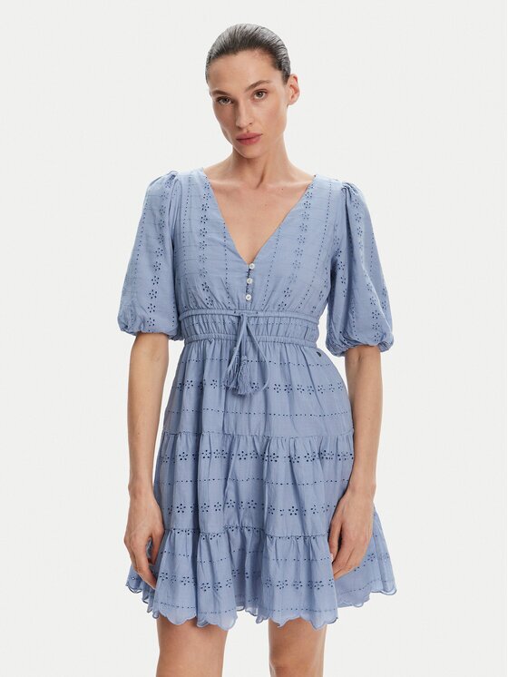 Pepe Jeans Rochie de vară Day PL953694 Albastru celest Regular Fit