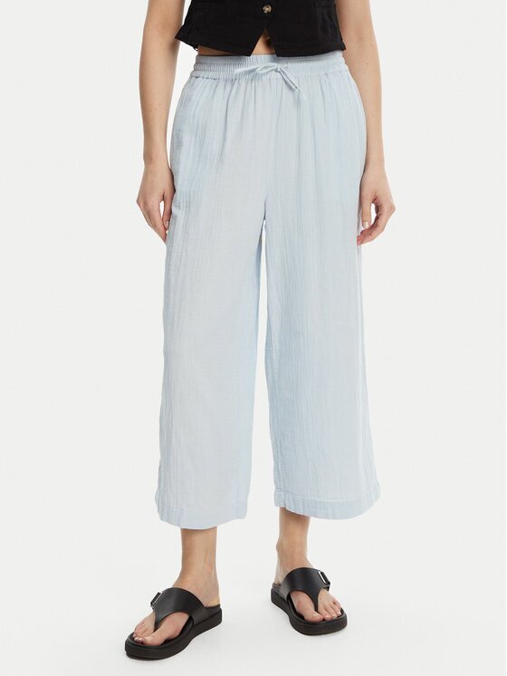 Pieces Pantaloni culotte Sastina 17156930 Albastru celest Loose Fit