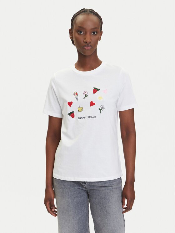 Pieces Tricou Funly 17160308 Regular Fit