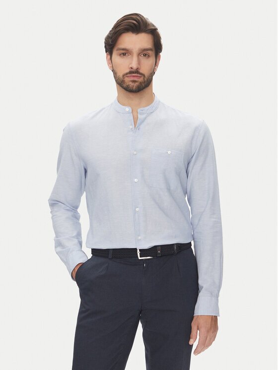 Pierre Cardin Cămașă C6 41009.0480 Albastru celest Modern Fit