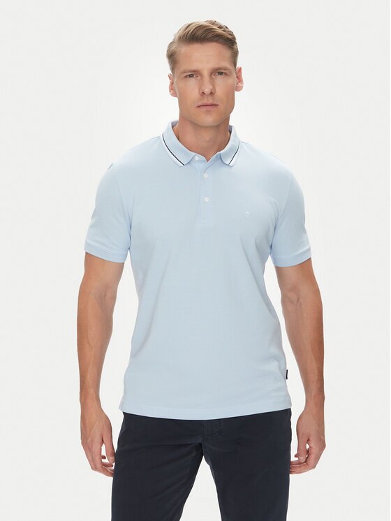 Pierre Cardin Tricou polo C5 21374.2112 Albastru celest Regular Fit