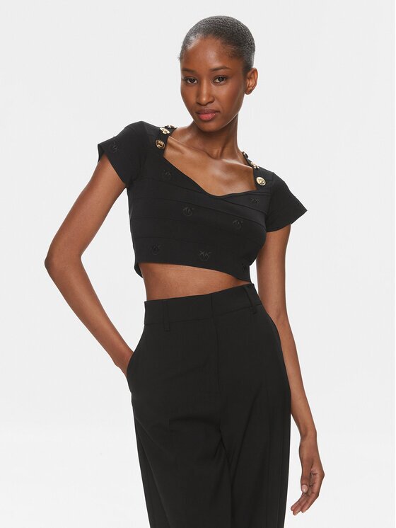 Pinko Bluză Hoodia 102882 A1LK Slim Fit