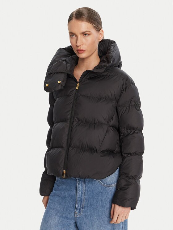 Pinko Geacă din puf Giza Negru Regular Fit