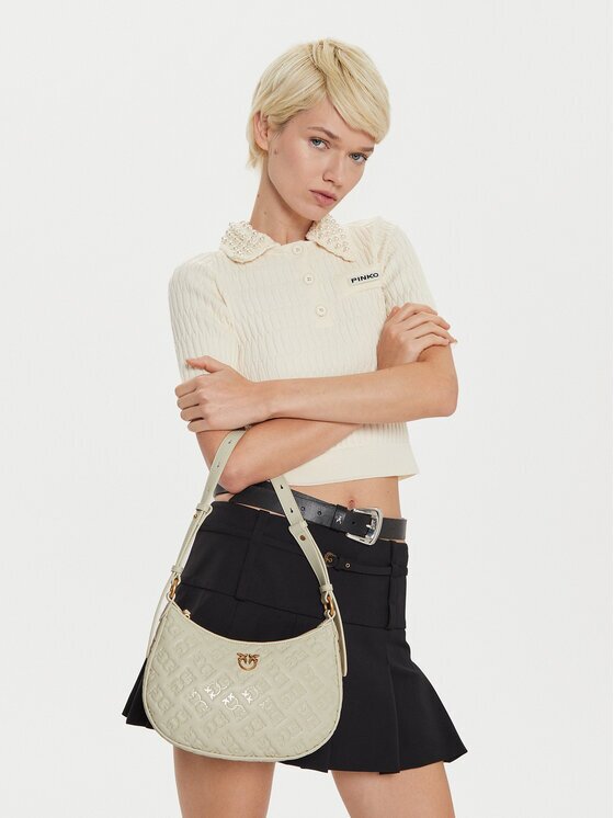 Pinko Geantă Half Moon Mini Fl AI 24-25 PLTT 102790 A1YB