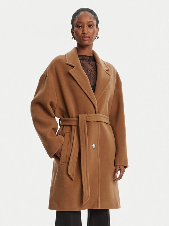 Pinko Palton de lână 105685 A2SM Regular Fit