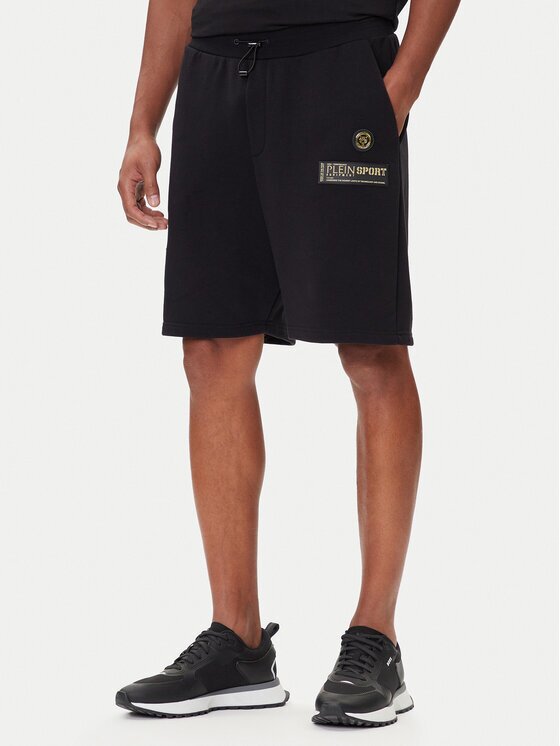 Plein Sport Pantaloni scurți sport PAEC MJT2601 STE003N Regular Fit