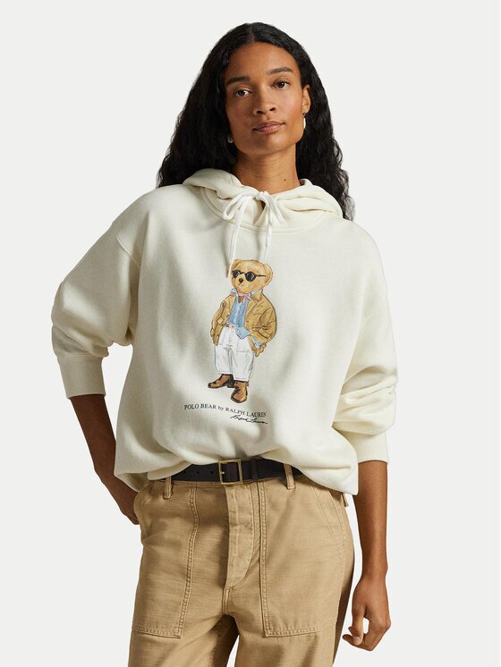 Polo Ralph Lauren Bluză 211A96598001 Écru Relaxed Fit
