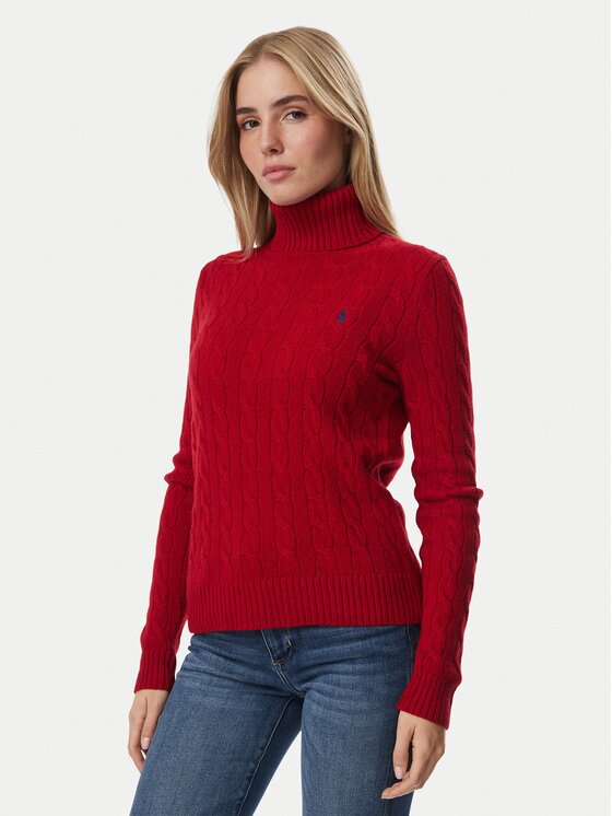 Polo Ralph Lauren Bluză cu gât 211888686503 Regular Fit