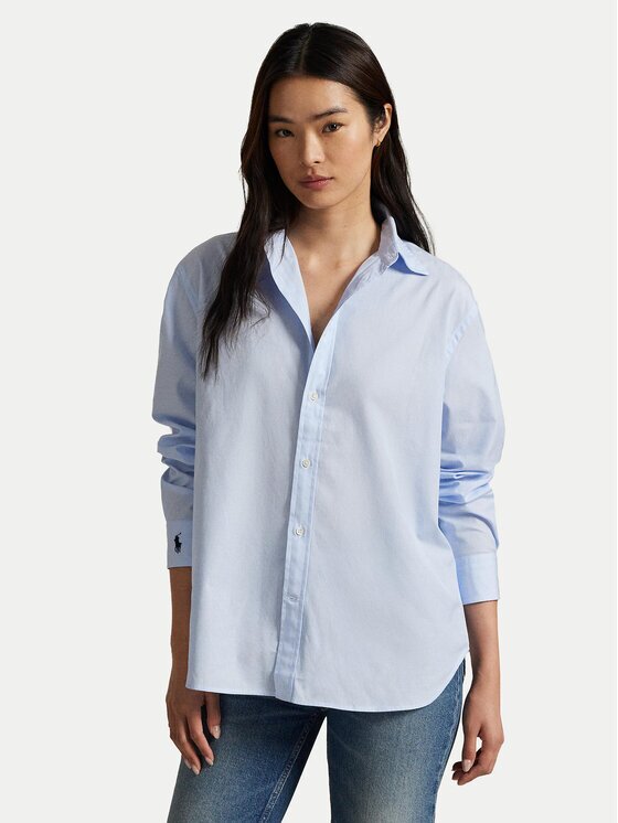 Polo Ralph Lauren Cămașă 211968220002 Albastru celest Oversize