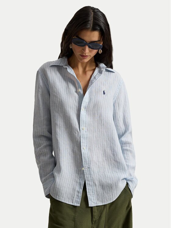 Polo Ralph Lauren Cămașă 211A96158003 Albastru celest Classic Fit