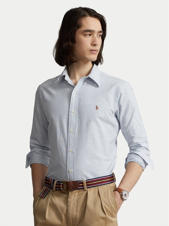 Polo Ralph Lauren Cămașă 710792041004 Albastru celest Custom Fit