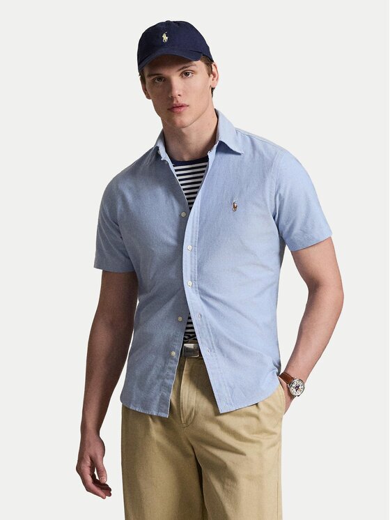 Polo Ralph Lauren Cămașă 710850782001 Albastru celest Custom Fit