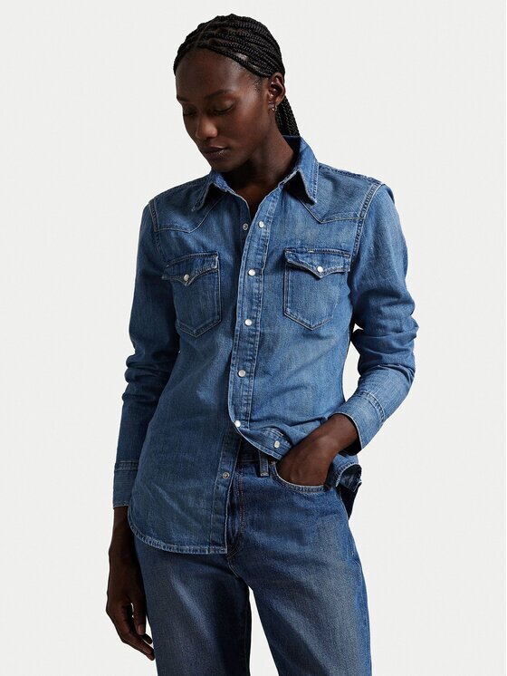 Polo Ralph Lauren cămașă de blugi 211969402001 Slim Fit