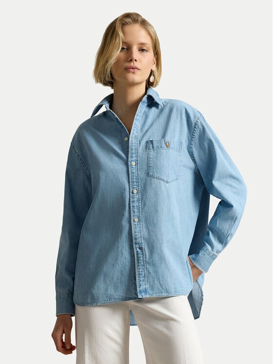 Polo Ralph Lauren cămașă de blugi 211B17139001 Oversize