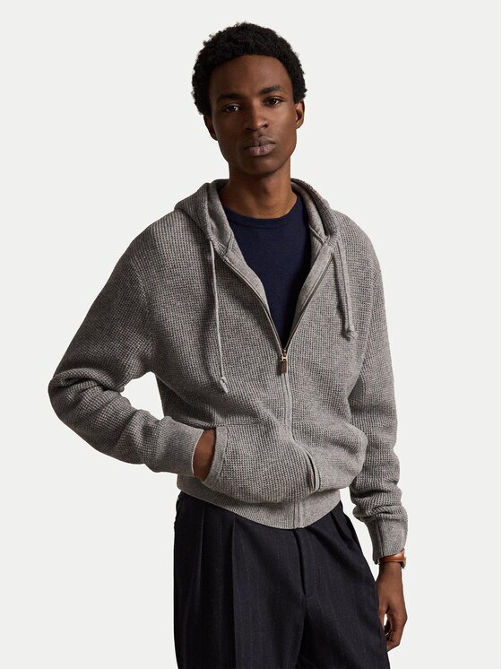 Polo Ralph Lauren Cardigan 710B26780002 Gri Regular Fit