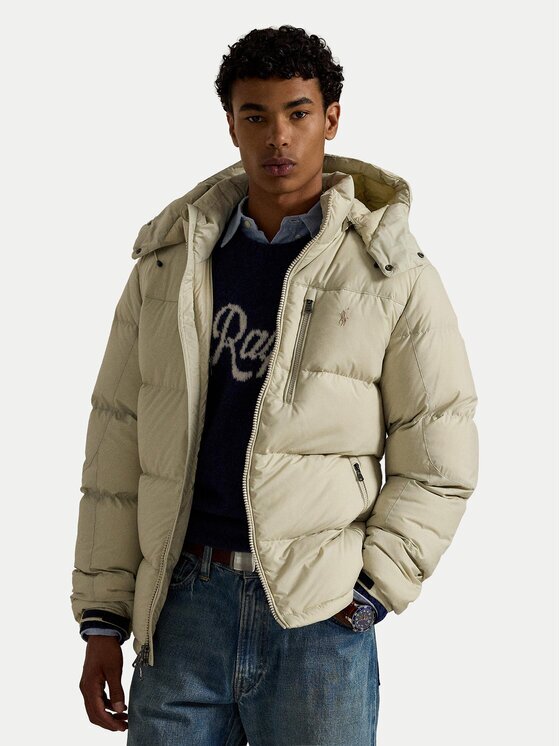 Polo Ralph Lauren Geacă din puf 710968278007 Écru Regular Fit
