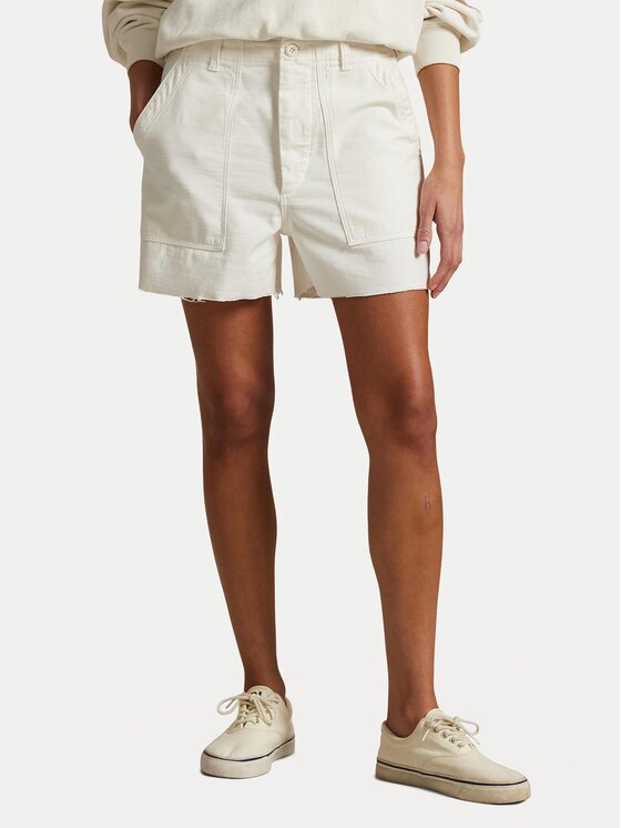 Polo Ralph Lauren Pantalon scurți din material 211949934002 Écru Relaxed Fit