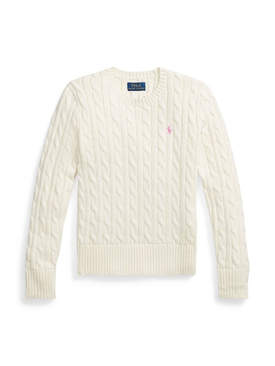 Polo Ralph Lauren Pulover 313901316011 Écru Regular Fit
