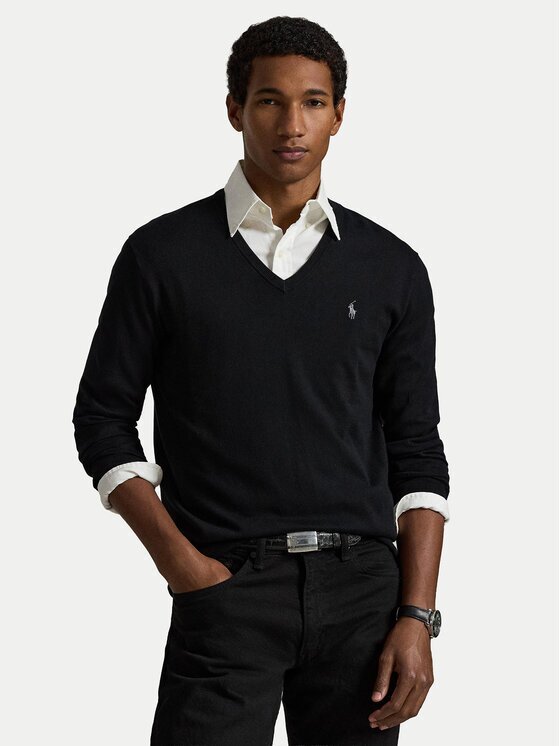 Polo Ralph Lauren Pulover Ls Sf Vn Pp 710670789003 Regular Fit