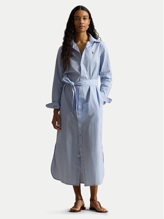 Polo Ralph Lauren Rochie tip cămașă 211A96362001 Albastru celest Regular Fit