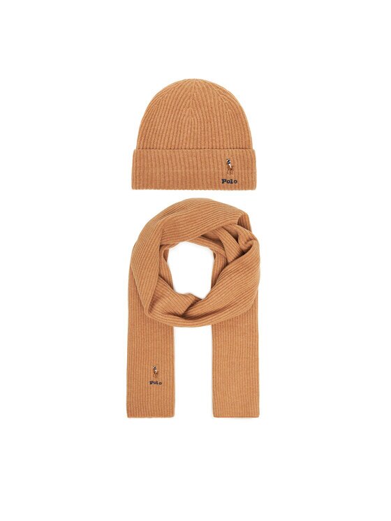 Polo Ralph Lauren Set Fular și Căciulă 455981430002