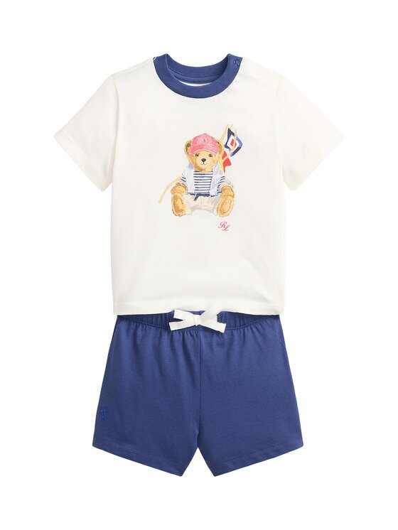 Polo Ralph Lauren Set tricou și pantaloni scurți 320B14037001 Regular Fit