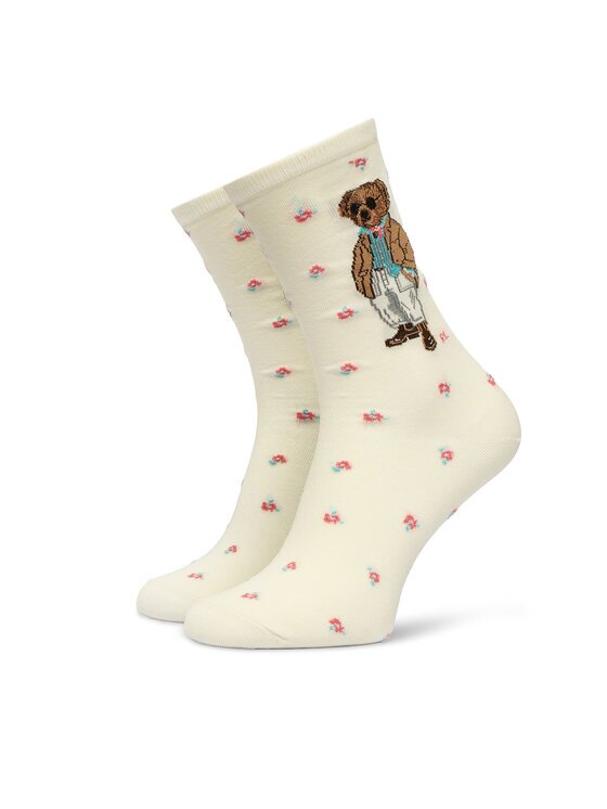 Polo Ralph Lauren Șosete lungi 455P10244001 Écru